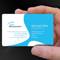 Full Colour Plastic Business Card Example 01