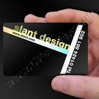 Satin Black Plastic Card Example 06
