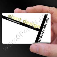 White Plastic Card Example 06